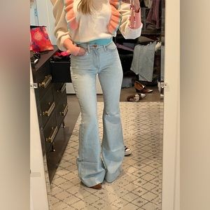 Alice and Olivia jeans light wash